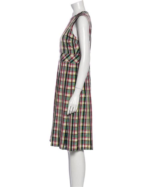 burberry print plaid dress